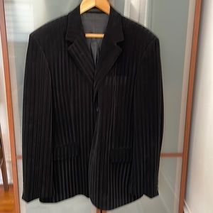 European men velvet jacket, black size M/L